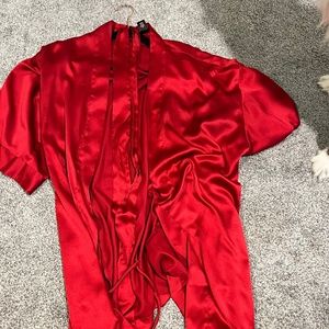 Victoria secret red robe